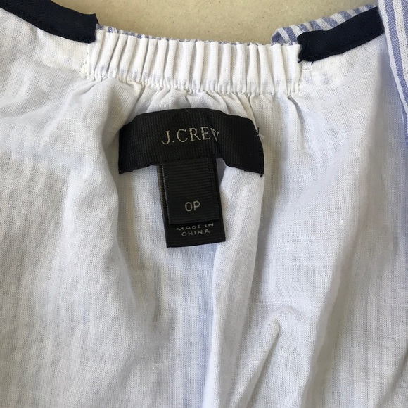 🎉HP J. Crew tipped ruffle top in stripe - Picture 7 of 7